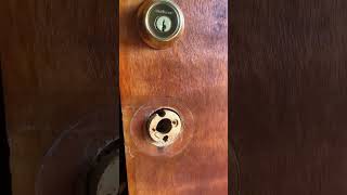 Replace New Door Lock On A Old Door 😎😎👍 [upl. by Eittel]