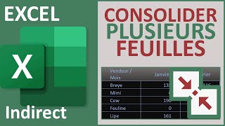 Consolider les données de plusieurs feuilles Excel [upl. by Cyrille436]