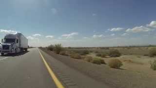 Interstate 8 Freeway from Wellton through Mohawk Valley and closed Rest Area Arizona [upl. by Molini]