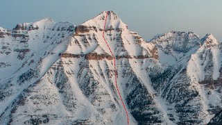 Skiing the East face on Mt Whymper [upl. by Dnalkrik]