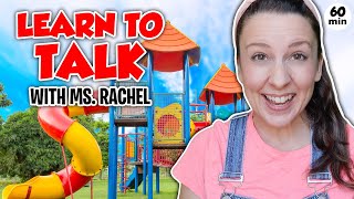 Learn To Talk with Ms Rachel  Learning at an Outdoor Playground  Toddler Videos  Toddler Shows [upl. by Manuela]