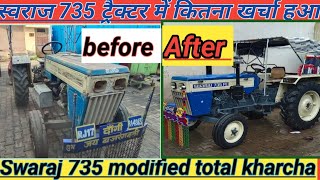 Swaraj 735 🔥tractor modified model 2000 स्वराज 735 ट्रैक्टर मॉडिफाई मॉडल 2000 [upl. by Par]