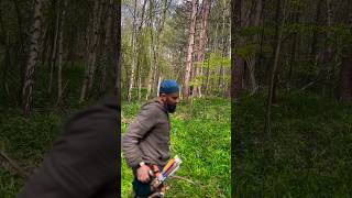 Seljuk Nawalny Bow Wooden Arrows Through The Trees shorts [upl. by Schreibman862]