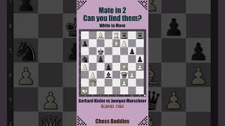 matein2 Nr 276  Gerhard Kiefer vs Juergen Marschner BL8485 1985 chesspuzzleseries [upl. by Yhtomot]