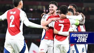 Aggressive amp Unstoppable Arsenal’s HighPress Demolition of PSG  Champions League Performance Zone [upl. by Fawn]