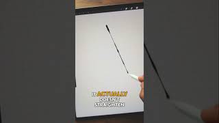 PROCREATE TIP Straighten Lines with Different Weights [upl. by Ammadas]