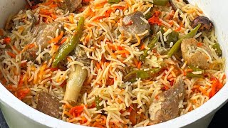 Most Fragrant Muradabadi Yakhni Pulao  Famous Muradabadi Mutton Pulao Recipe  Muradabadi Biryani [upl. by Devland440]