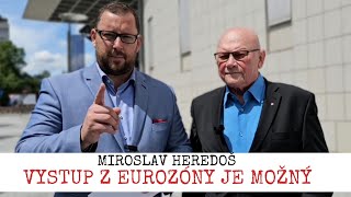 quotVYSTÚP Z EUROZÓNY JE MOŽNÝ NÁVRAT KU KORUNEquot  MIROSLAV HEREDOŠ  TVOTV [upl. by Arikat]