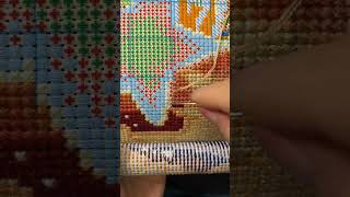 cross stitch 馬上直播哈，隨視頻進～ 十字繡愛好者 十字繡 十字繡直播 我是一 [upl. by Acinet]