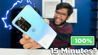 Fastest Charging Phone REALLY Mi 11i Hypercharge Unboxing and Review [upl. by Ahsatan]