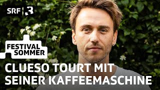 Clueso wurde beim Trampen beklaut  Festivalsommer 2023  SRF 3 [upl. by Niffirg]