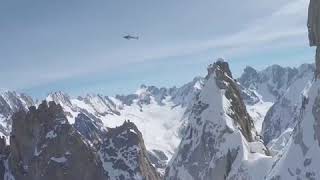 POV Jérémie Heitz riding the Spencer Couloir in Chamonix France [upl. by Airamalegna]