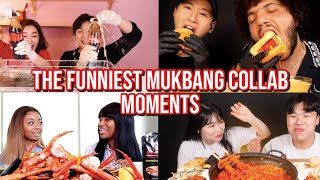 the FUNNIEST mukbang collab moments [upl. by Giorgia]