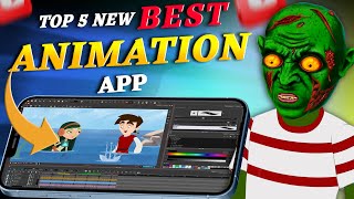 Top 5 New Animation Apps For Android SKFILMSANIMATION [upl. by Oiliruam]