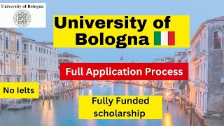 University of Bologna Italy Admission process for BS MS PhD [upl. by Spence]