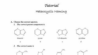 Heterocyclic naming [upl. by Ellennahc696]