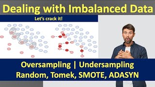 Handling Imbalanced Data  Oversampling  Undersampling  SMOTE  Machine Learning  Data Science [upl. by Delanty]