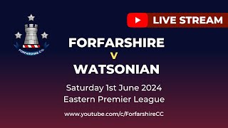 REPLAY  Forfarshire v Watsonian  Eastern Premier League  Saturday 1st June 2024 [upl. by Adidnere]