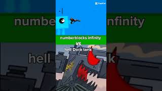 numberblocks infinity vs hell Dora tank RaynandGerandIndo [upl. by Akzseinga]