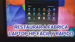 Restaurar Laptop HP a estado de Fabrica Windows 11 [upl. by Brahear]