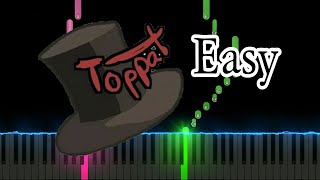 The Toppat Clan Theme  The Henry Stickmin collection Easy Piano Tutorial [upl. by Aihcsrop]