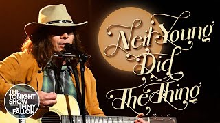 Neil Young Sings quotAngela Bassett Did The Thingquot  The Tonight Show [upl. by Jessey]