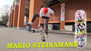 Mario Steinemann skating his new freestyle shape on DECOMPOSED Skateboards [upl. by Annaeirb]