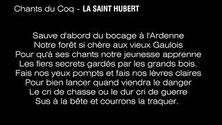 Chants du Coq  LA SAINT HUBERT [upl. by Ruffi]