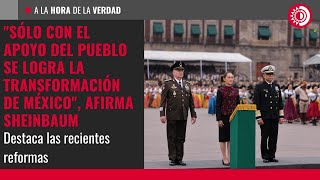 quotSólo con el apoyo del pueblo se logra la transformación de Méxicoquot afirma Sheinbaum [upl. by Giralda]