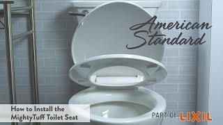 How to Install the 5267A amp 5267B Toilet Seat by American Standard [upl. by Fortna]