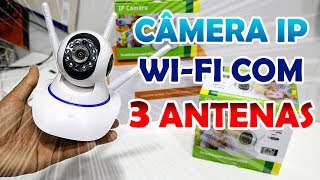 COMO CONFIGURAR CÂMERA IP WIFI DE 3 ANTENAS LIVEYES [upl. by Onateyac]