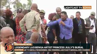 SUZANNA OWINYO ATOMY SIFA AMONG LUO MUSICIANS EMOTIONAL AS THEY PERFORM AT PRINCESS JULLYS BURIAL [upl. by Eldoree]