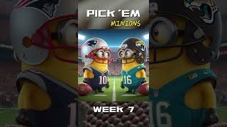 NFL PICK EM  WEEK 7  MINIONS FANDOM MASHUP  Part 1 [upl. by Aicirtam]