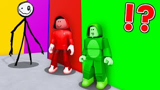 HIDE AND SEEK WITH STICK FIGURE INK  ROBLOX COLOR OR DIE [upl. by Colt]