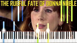 The Rueful Fate of Donna Noble  Doctor Who Synthesia Piano Tutorial [upl. by Andreas612]