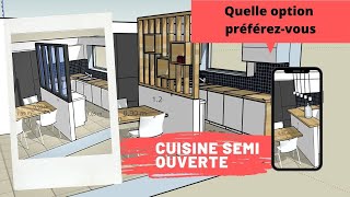 Cuisine semi ouverte semi fermée quelle option préférezvous [upl. by Esele]