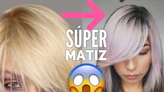 MATIZA tu cabello AMARILLO 🤦‍♀️ matiz express 😍  casero  LUCELI  🙋🏽‍♀️ [upl. by Lander161]