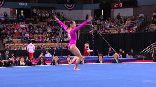 Katelyn Ohashi  Floor Exercise  2013 ATampT American Cup [upl. by Aibar]