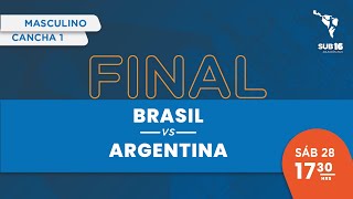 HANDBALL SCA S16  BRASIL vs ARGENTINA  FINAL MASCULINA [upl. by Lissner899]