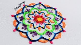 Mandala Bordada a Mano Paso a Paso  Mandala Embroidery [upl. by Richardson446]