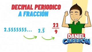 CONVERTIR DECIMAL PERIODICO A FRACCIÓN Super fácil  Para principiantes [upl. by Dagall954]