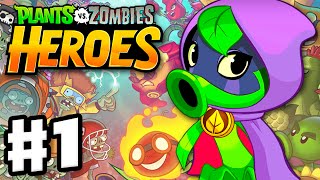 Plants vs Zombies Heroes  Gameplay Walkthrough Part 1  Green Shadow Hero amp Intro iOS Android [upl. by Shuma]