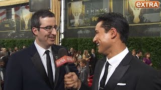 John Oliver Ricky Gervais and Other Stars Take on Trump at the Emmys [upl. by Ahsienahs]