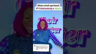 When choir got beef Ft patoranking Abule 😂😂 enjoyyyy choir comedyshorts [upl. by Eidurt]