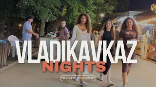 Vladikavkaz Night Walking Tour  North Ossetia Alania Russia 4K Video 2023 [upl. by Hallock]