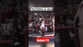 TONI KUKOC vs UTAH JAZZ IN THE 1998 NBA FINALS 30pts 6 rebs  shorts nba ToniKukoc [upl. by Salangia]