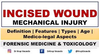 Incised Wound  Mechanical Injury  Dr Krup Vasavda [upl. by Nomolas]