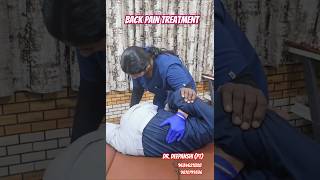 doctor chiropractic treatment backpain instantrelief ytshorts ytviral yt trending [upl. by Nancee]