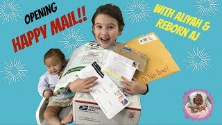 OPENING HAPPY MAIL WITH ALIYAH AND REBORN AJ [upl. by Sherrer]