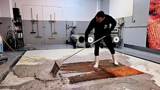 Muddy lava from a shaggy carpet but somethings not right here  restoration  asmr cleaning [upl. by Diad]